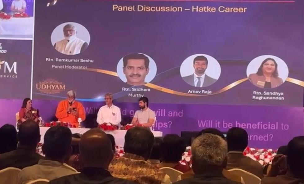 IZT team participating in a panel discussion